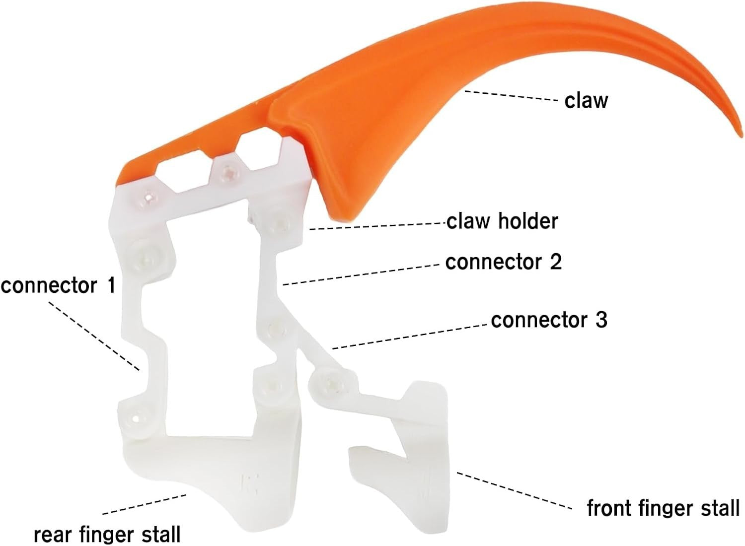 3D Printed Halloween Fidget Toy Anxiety Relief Cool Desk Decor Orange