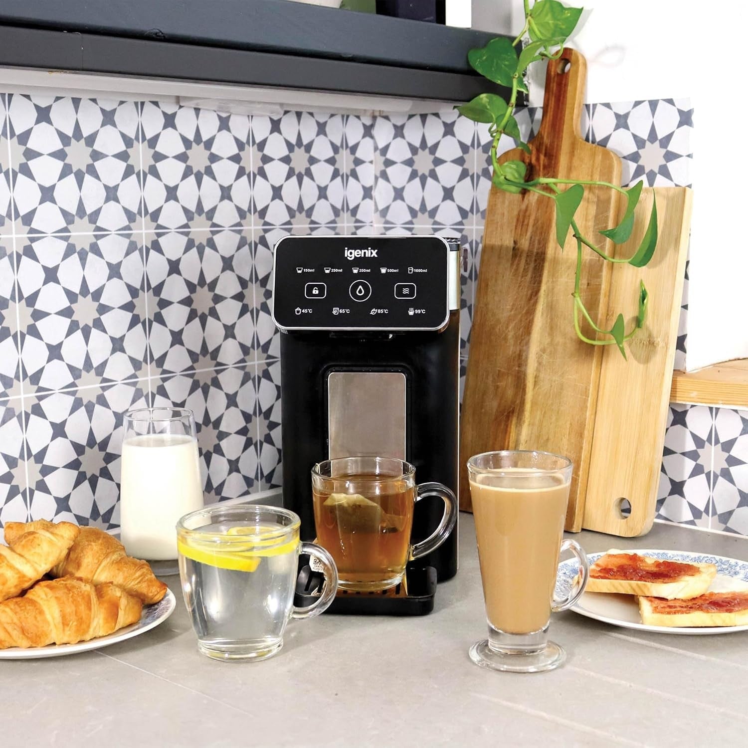 Instant Hot Water Dispenser 3L Touch Control Rapid Boil Adjustable Cups