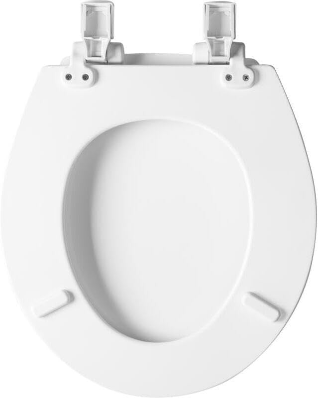 Round Toilet Seat White Soft Close Easy Clean Precision Fit