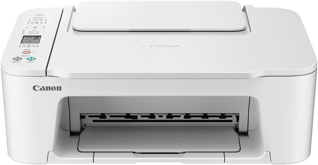 Compact Colour Inkjet Printer Copier Scanner White | Wi-Fi Home Office