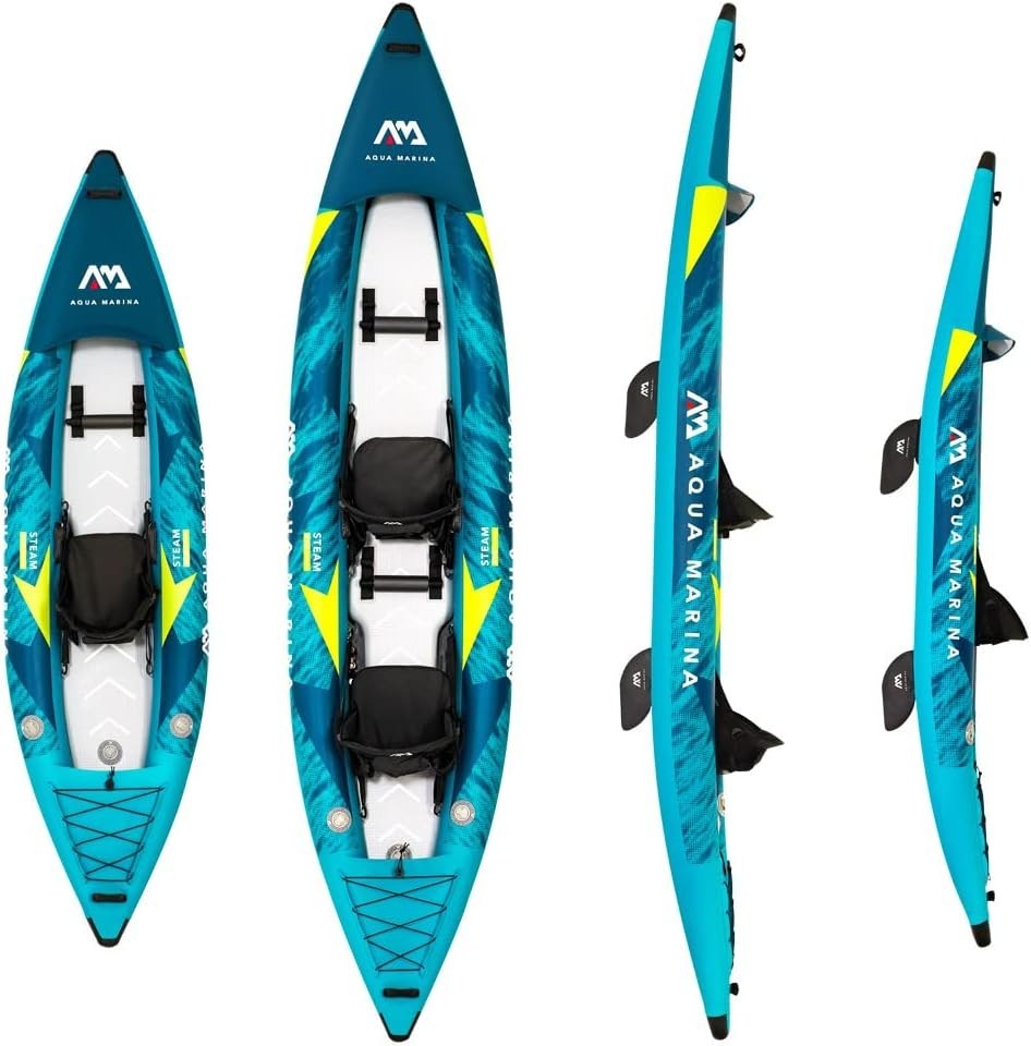 Professional Inflatable White Water Kayak PVC Self Bailing Canoe