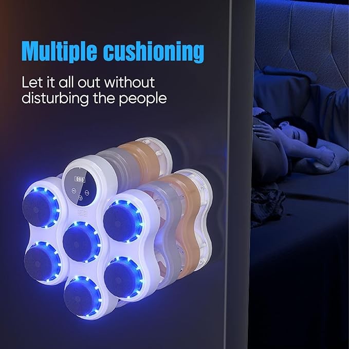 Wall Mounted Music Boxing Trainer Bluetooth LED Punch Target Home Gym