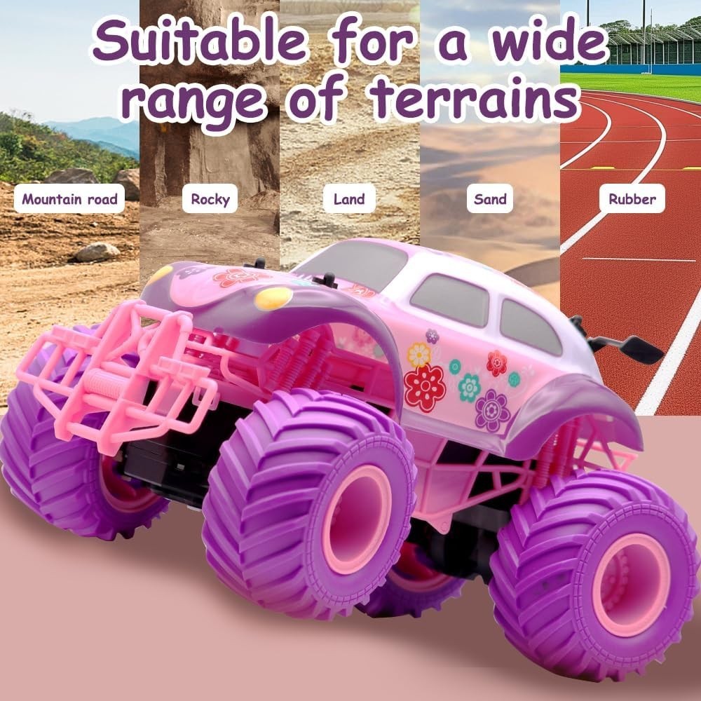 Pink RC Off-Road Jeep for Girls 4-14 – Rechargeable Climbing Toy Car, Gift