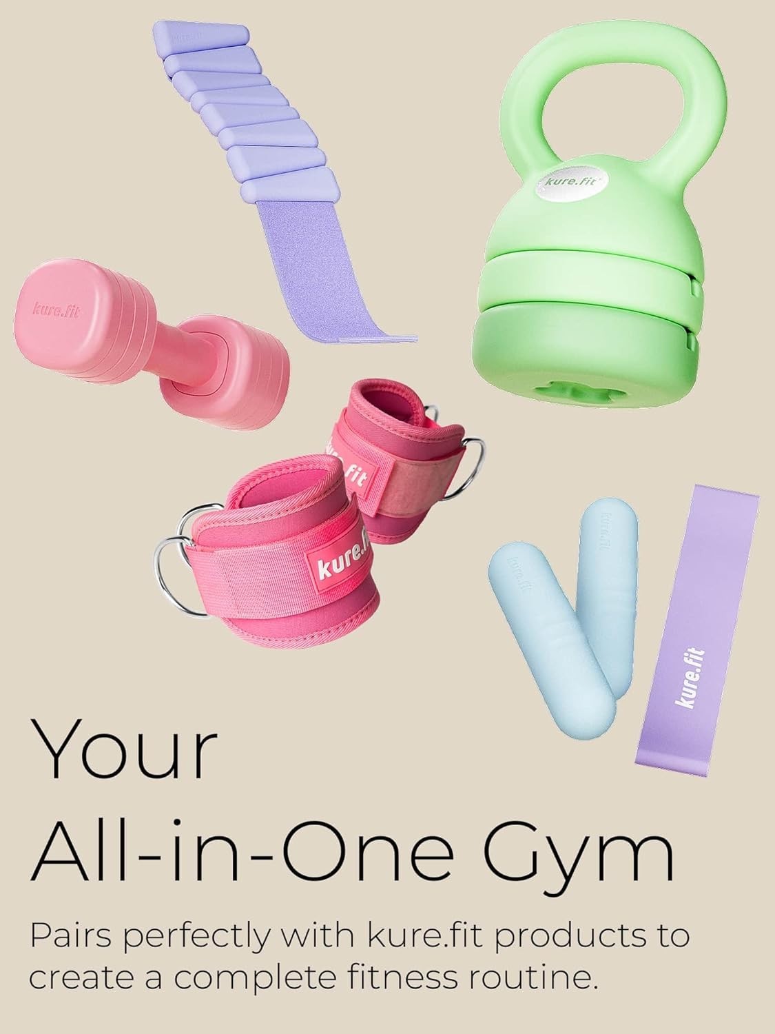 Adjustable Dumbbells 0.9–2.3KG One-Twist Non-Slip Home Fitness Weights