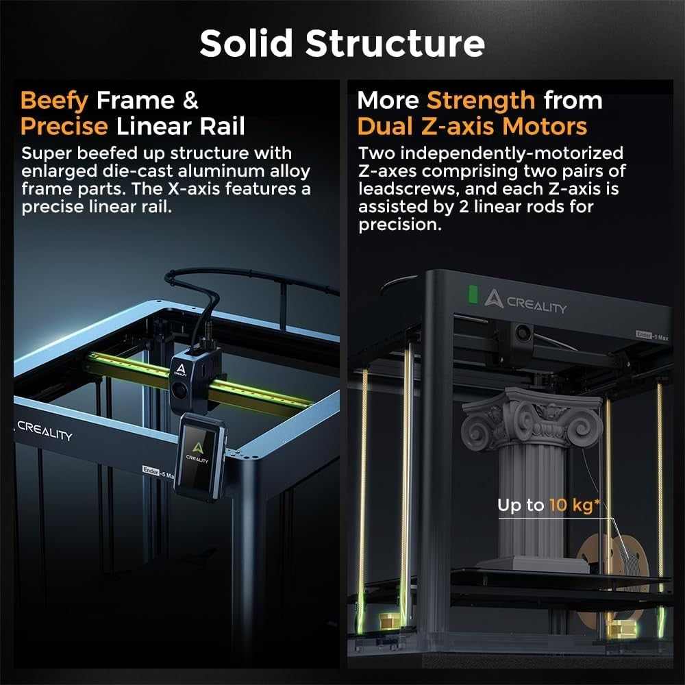 High Speed Large 3D Printer 700mm/s Auto Level 300C Dual Z Axis