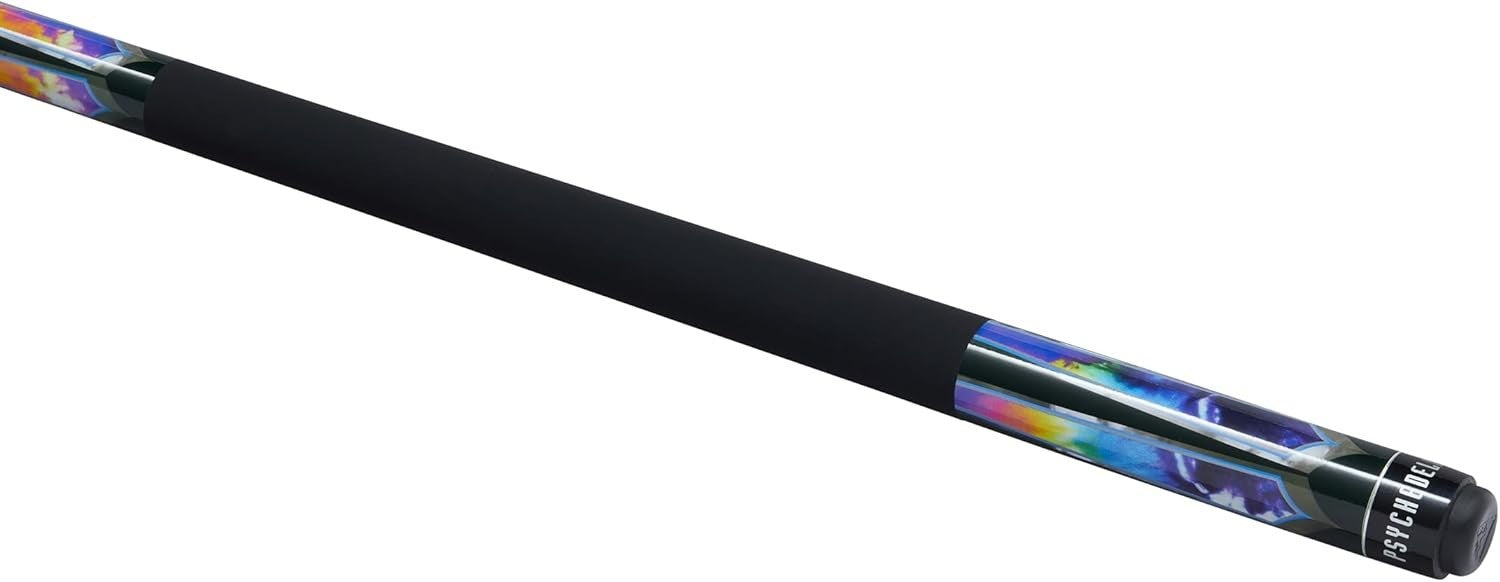 57" Two-Piece Pool Cue Maple Shaft Ramin Butt Rubber Grip