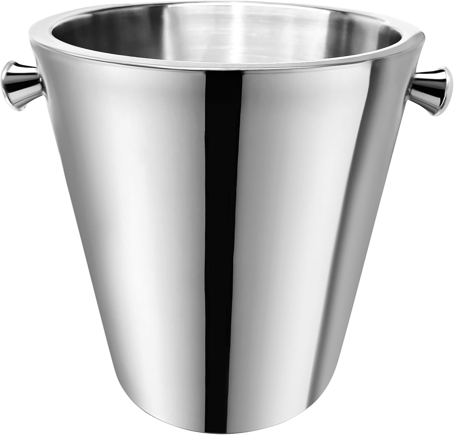 Wine Champagne Cooler Bucket Double Wall Stainless Steel Ice Bucket 22cm