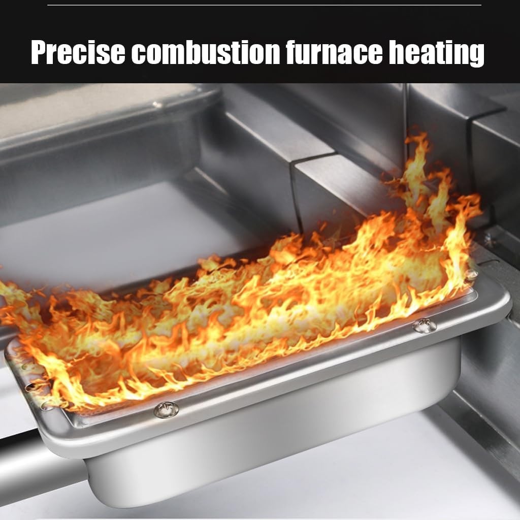 6L Methane Gas Deep Fryer Stainless Steel Commercial Precision Burner