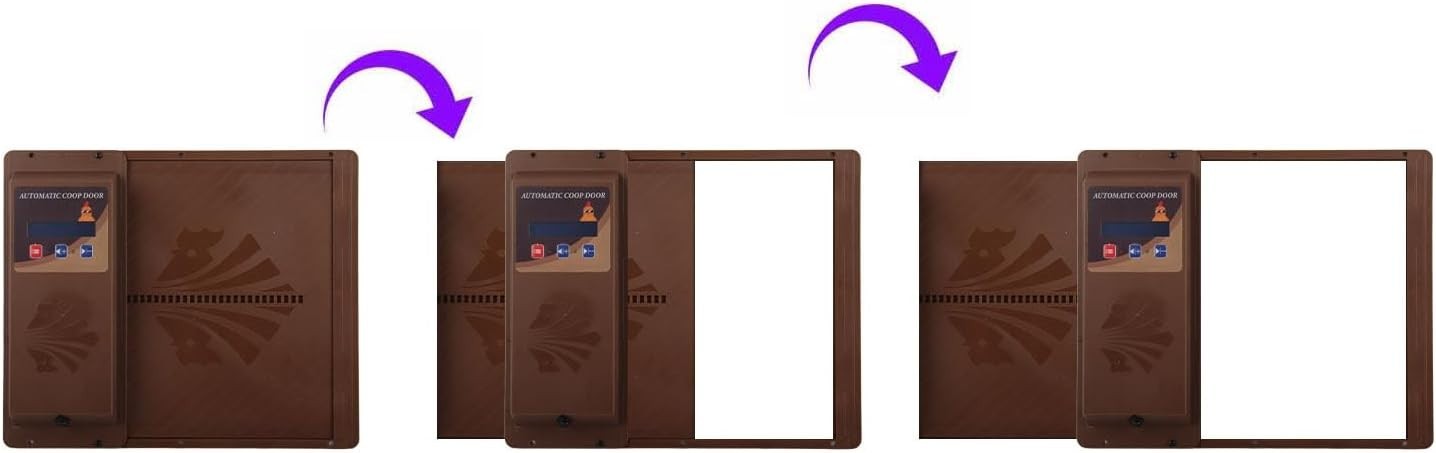 Automatic Chicken Coop Door Timer USB Horizontal Brown