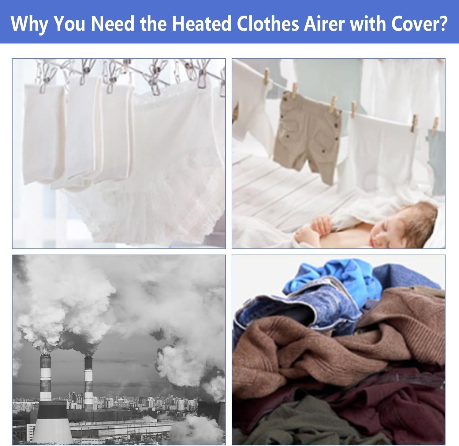 900W Portable Electric Clothes Dryer Heated Airer 12KG Indoor Folding Pod
