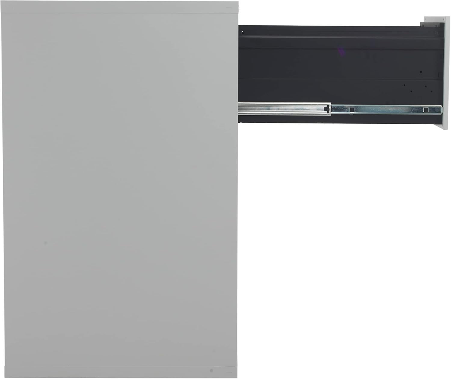 Grey Steel Filing Cabinet 3 Drawer Lockable Heavy Duty 100cm