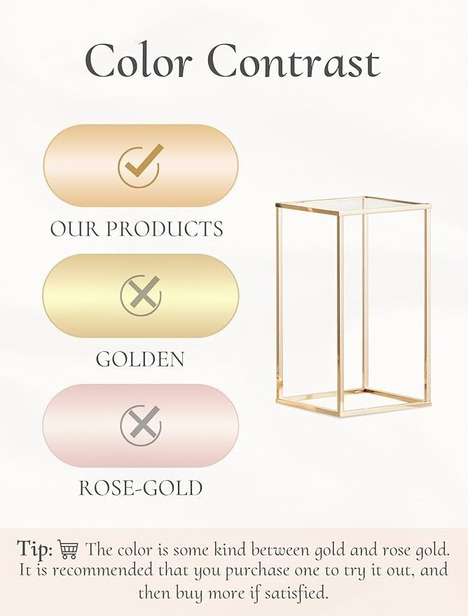 2 Pcs 100cm Gold Metal Flower Stands Tall Wedding Centerpiece Display Columns