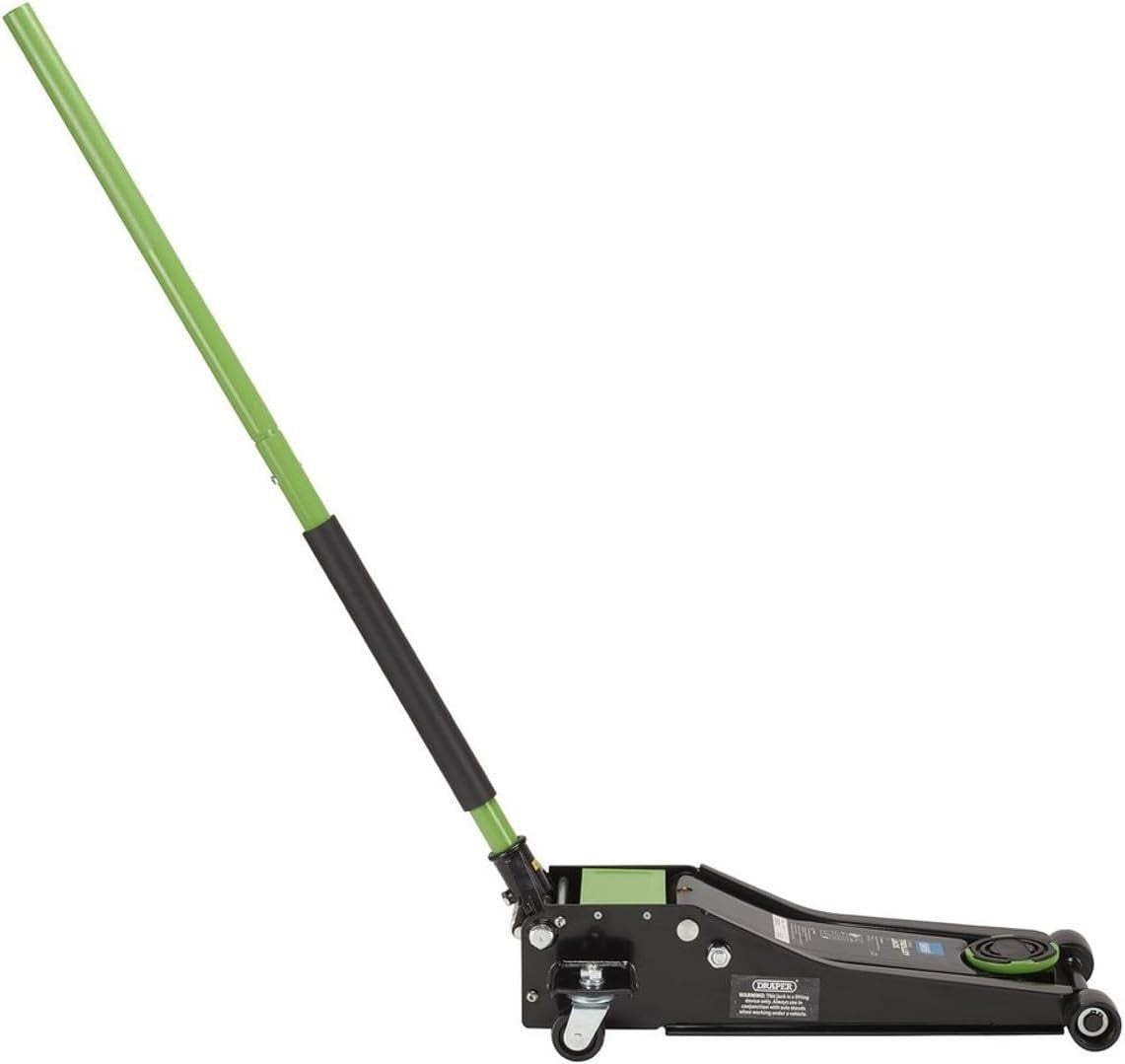 3 Ton Low Profile Trolley Jack 75–505 mm Heavy Duty Car Lift Green/Black