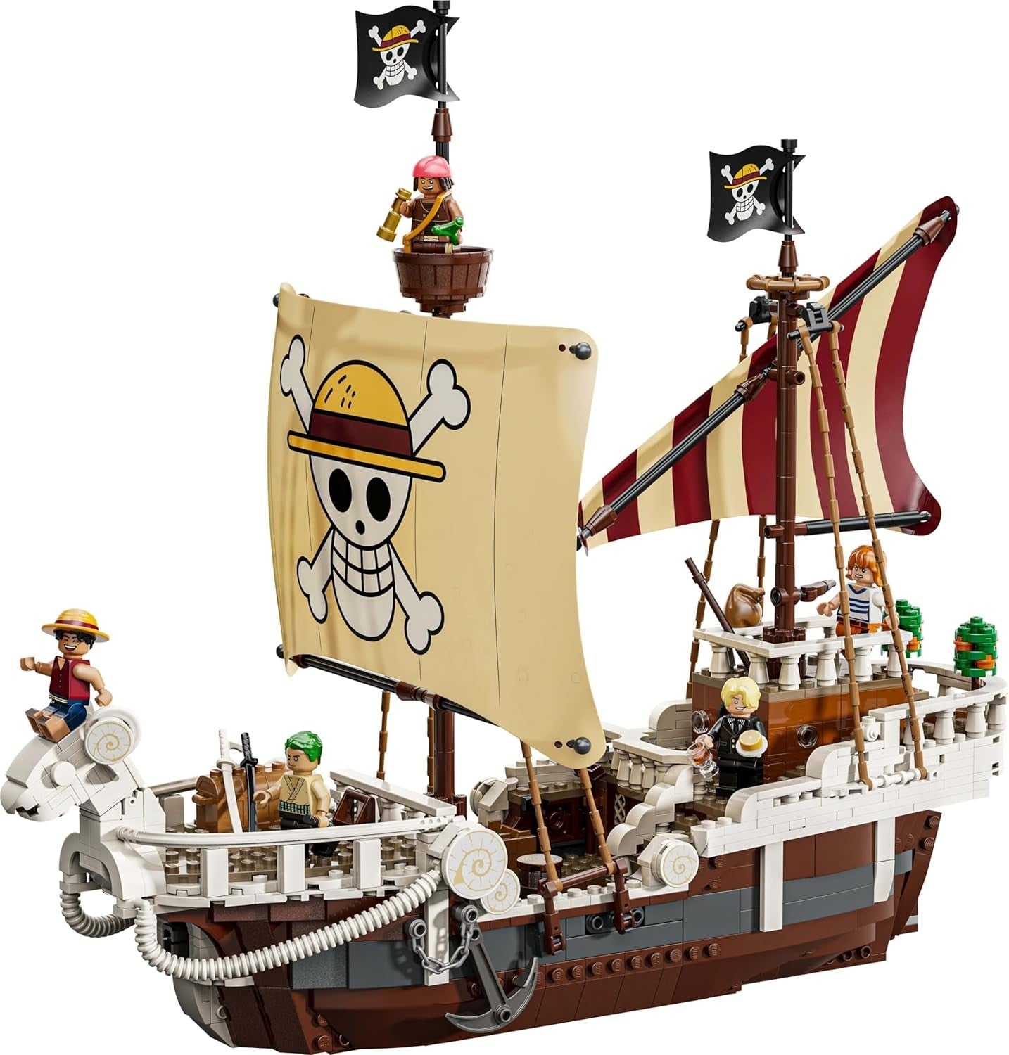 One Piece Going Merry Pirate Ship 1376pcs Anime Building Set
