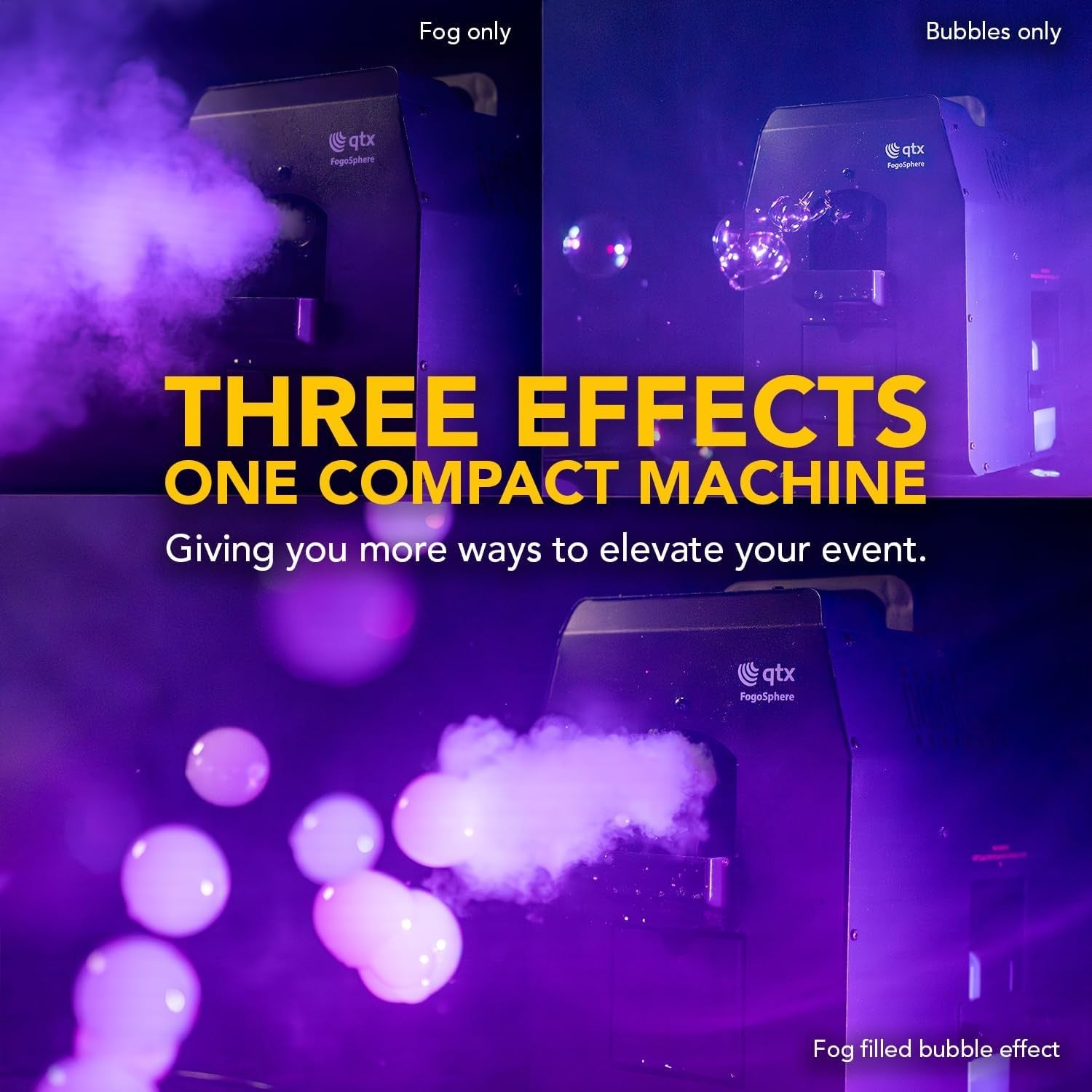 700W Bubble Fog Machine with Remote Portable Party Smoke Maker