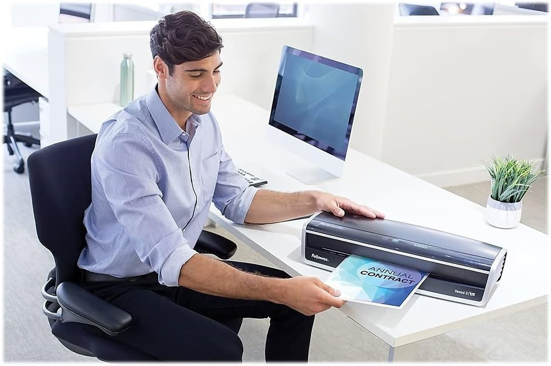 Heavy Duty Laminator Fast 30–60s Warm-Up AutoSense 6-Roller