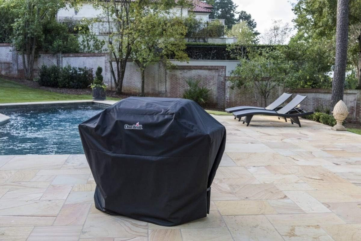 4 Burner Hybrid Gas Charcoal BBQ Grill Outdoor Barbecue + Weatherproof Cover