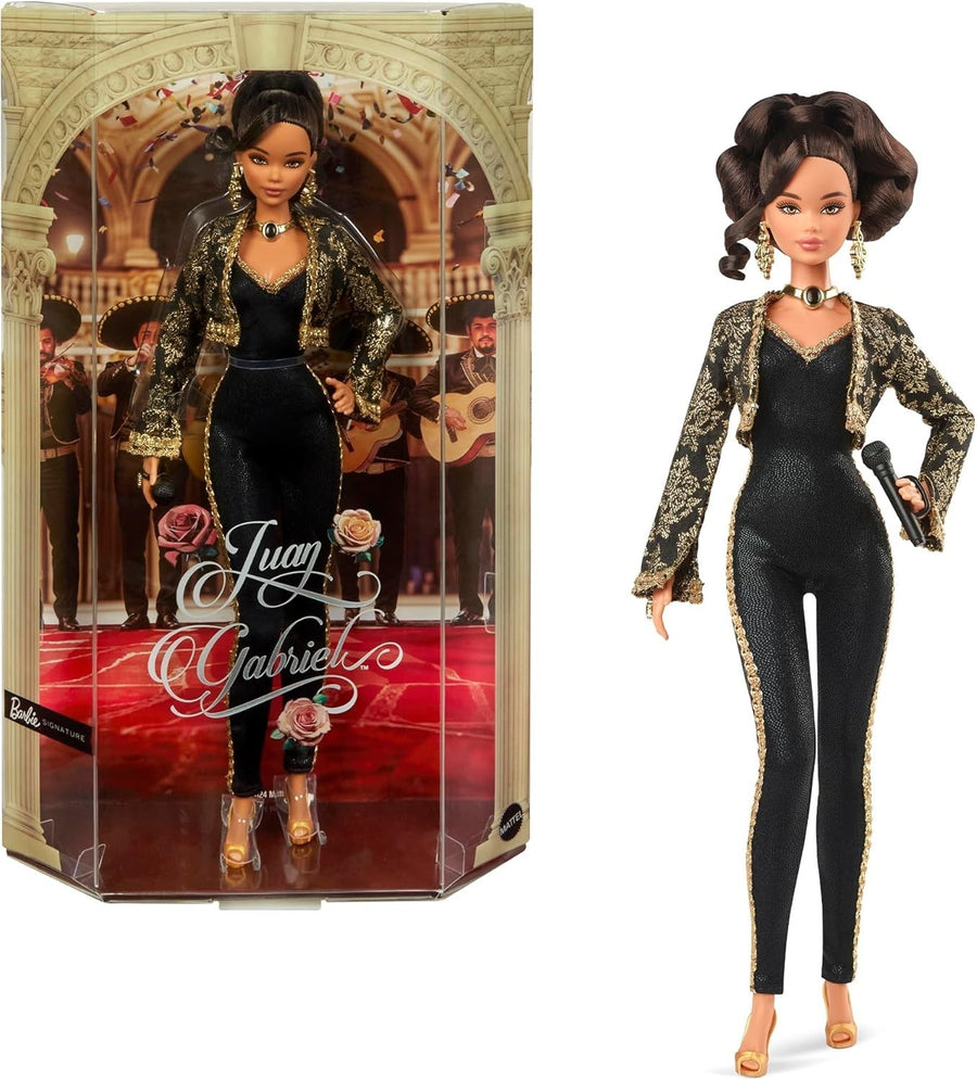 Signature Music Legend Collector Doll Black Gold Suit Keepsake Box