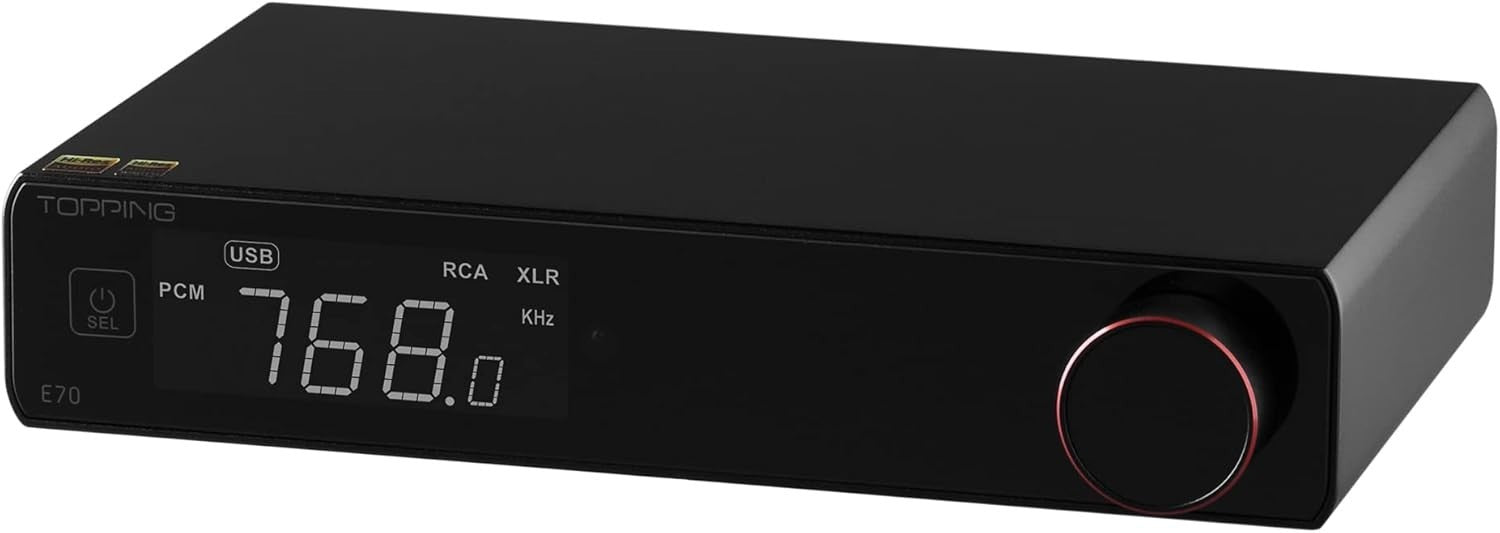 E70 Black DSD512 ES9028PRO Bluetooth 5.1 DAC LDAC XLR RCA Output