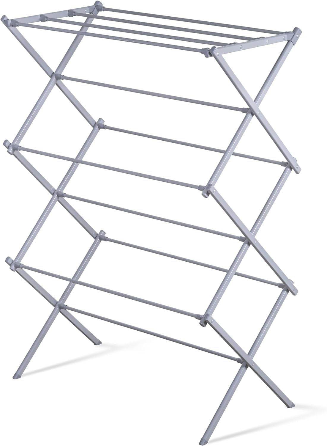 3 Tier Clothes Airer Folding Compact Laundry Drying Rack Space Saving