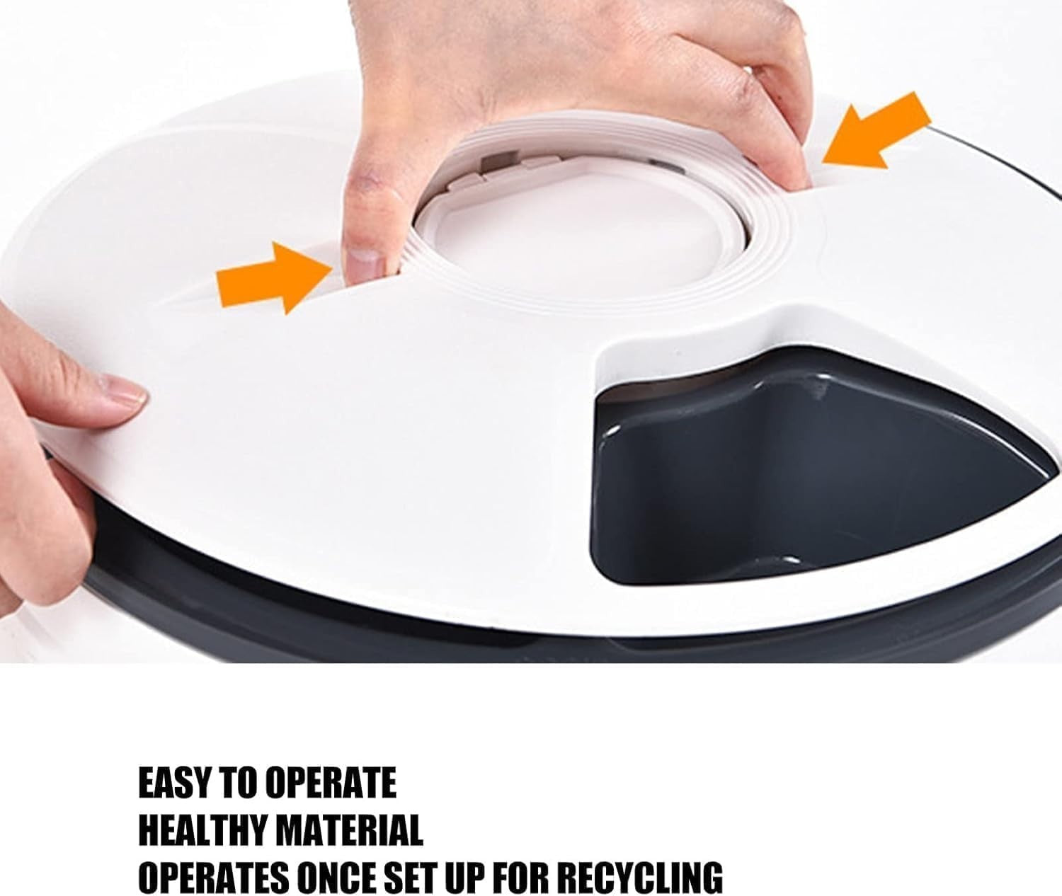 Automatic Pet Feeder 6 Meal Timer Food Dispenser Wet Dry Cat Dog Bowl