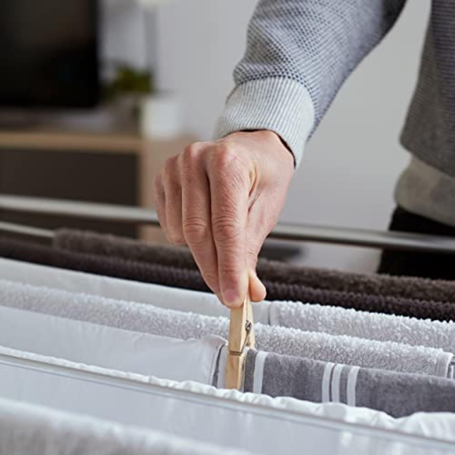 3-Tier Foldable Clothes Airer & Radiator Rack – Indoor Laundry Drying Stand