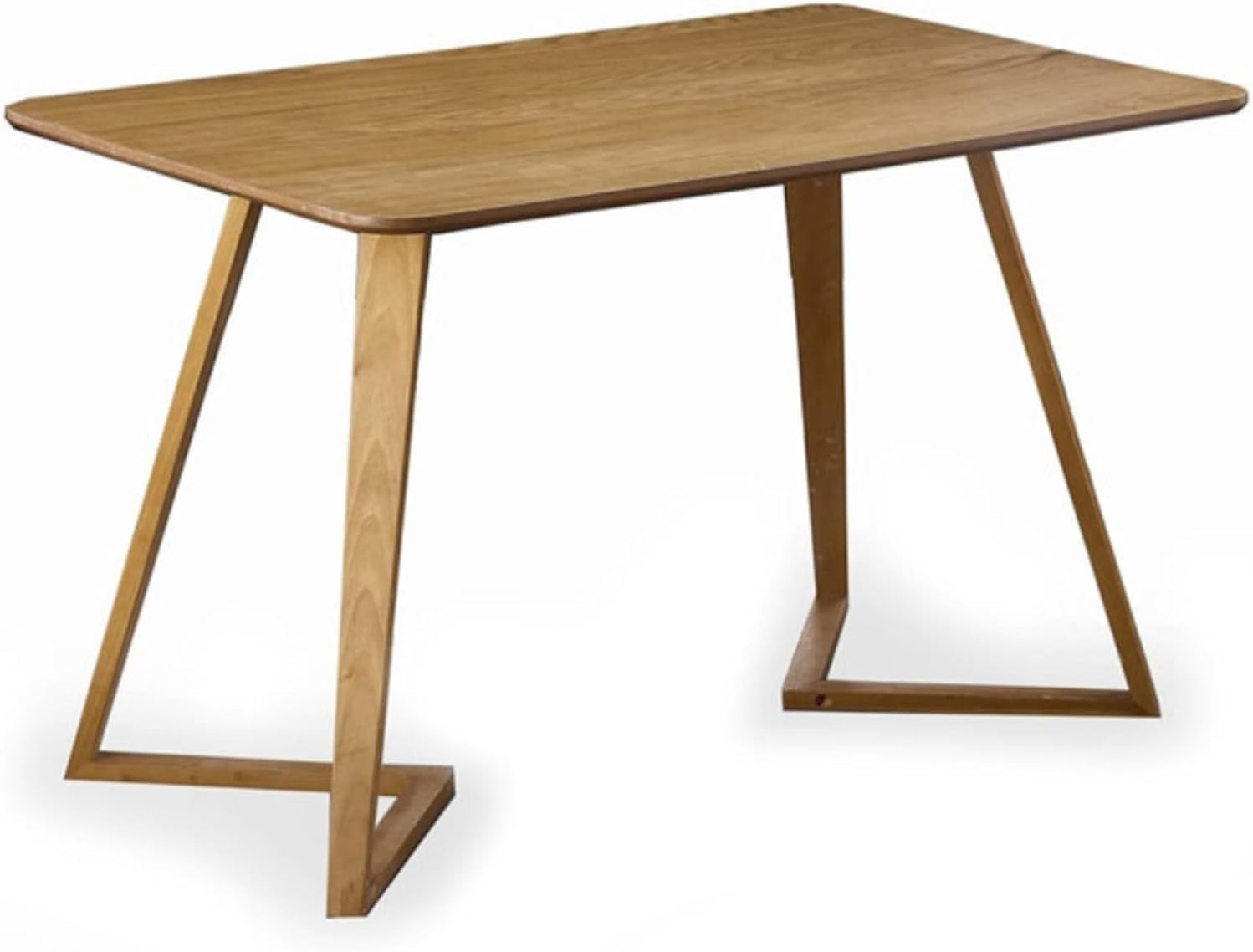 Dining Table Set 4 Seater Oak Legs Modern PU Chairs for Kitchen Room