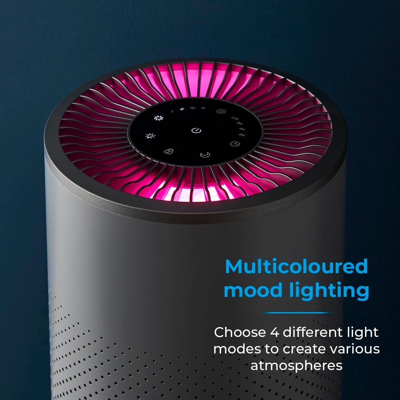 Quiet Desktop HEPA 13 Air Purifier for Allergies Sleep Mode Timer 14m²