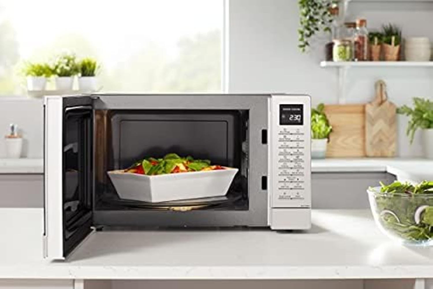 Stainless Steel 32L 1000W Inverter Microwave Oven LED Display