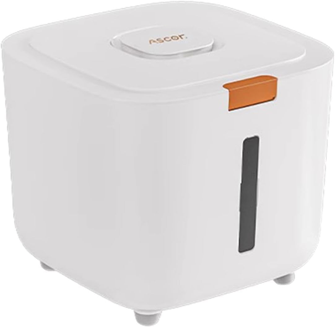 10KG Airtight Rice Storage Container with Measuring Cup Grain Dispenser