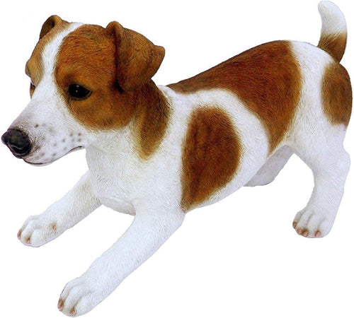 Realistic Jack Russell Dog Garden Ornament – Frost-Resistant Outdoor Statue
