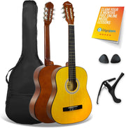 3/4 Junior Classical Guitar Starter Pack Natural Kids Kit