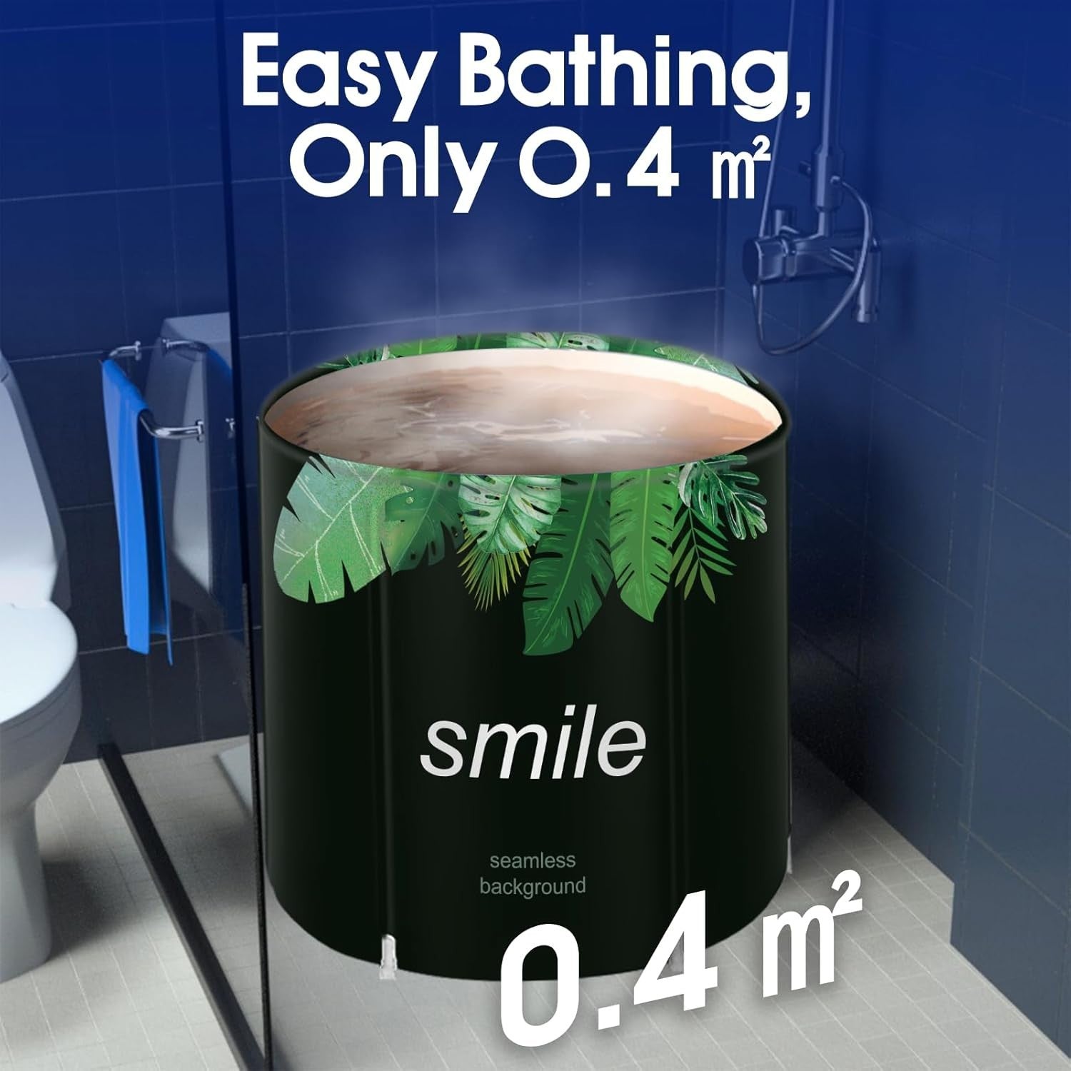Portable Foldable Family Bathtub SPA Hot & Ice Bath Standing Tub