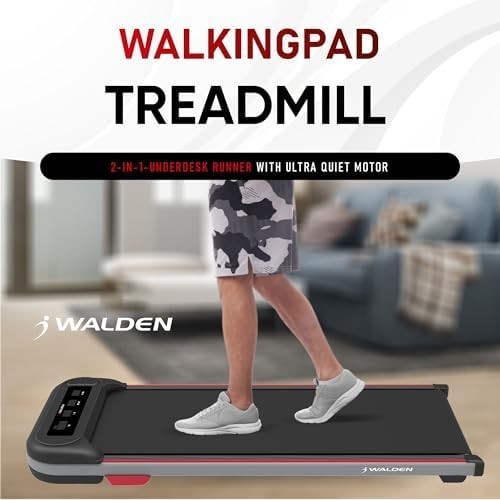 Walden Sports 2-in-1 Under Desk Treadmill 1-6km/h Remote LCD Display