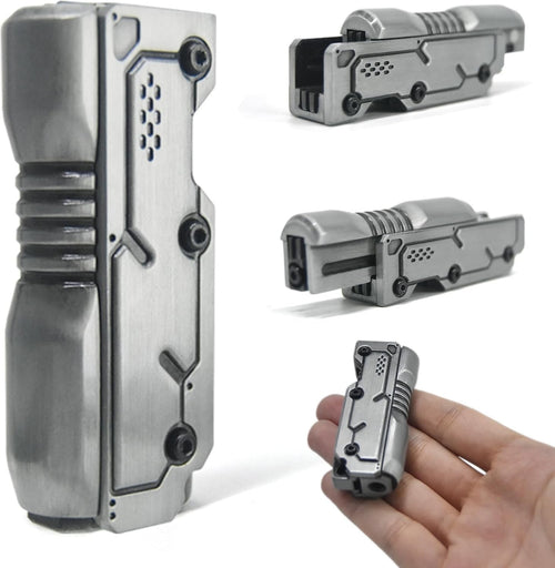 Silver Metal Fidget Slider Ratchet Clicker Magnetic EDC Stress Toy