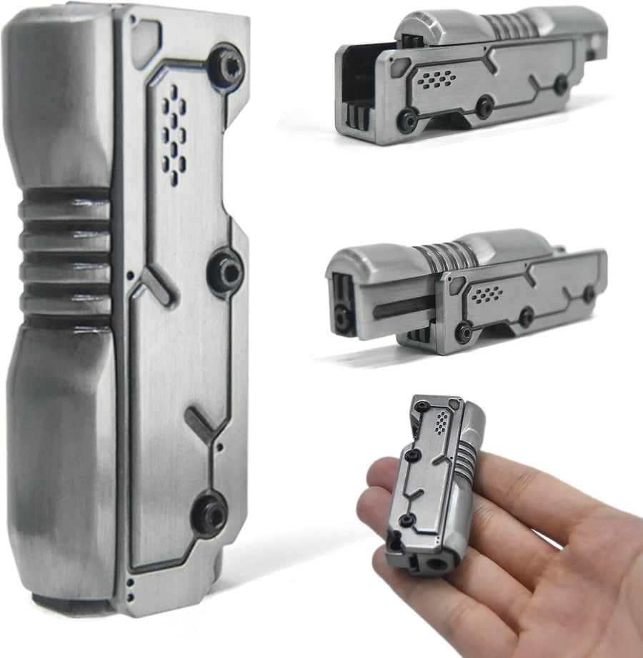 Silver Metal Fidget Slider Ratchet Clicker Magnetic EDC Stress Toy