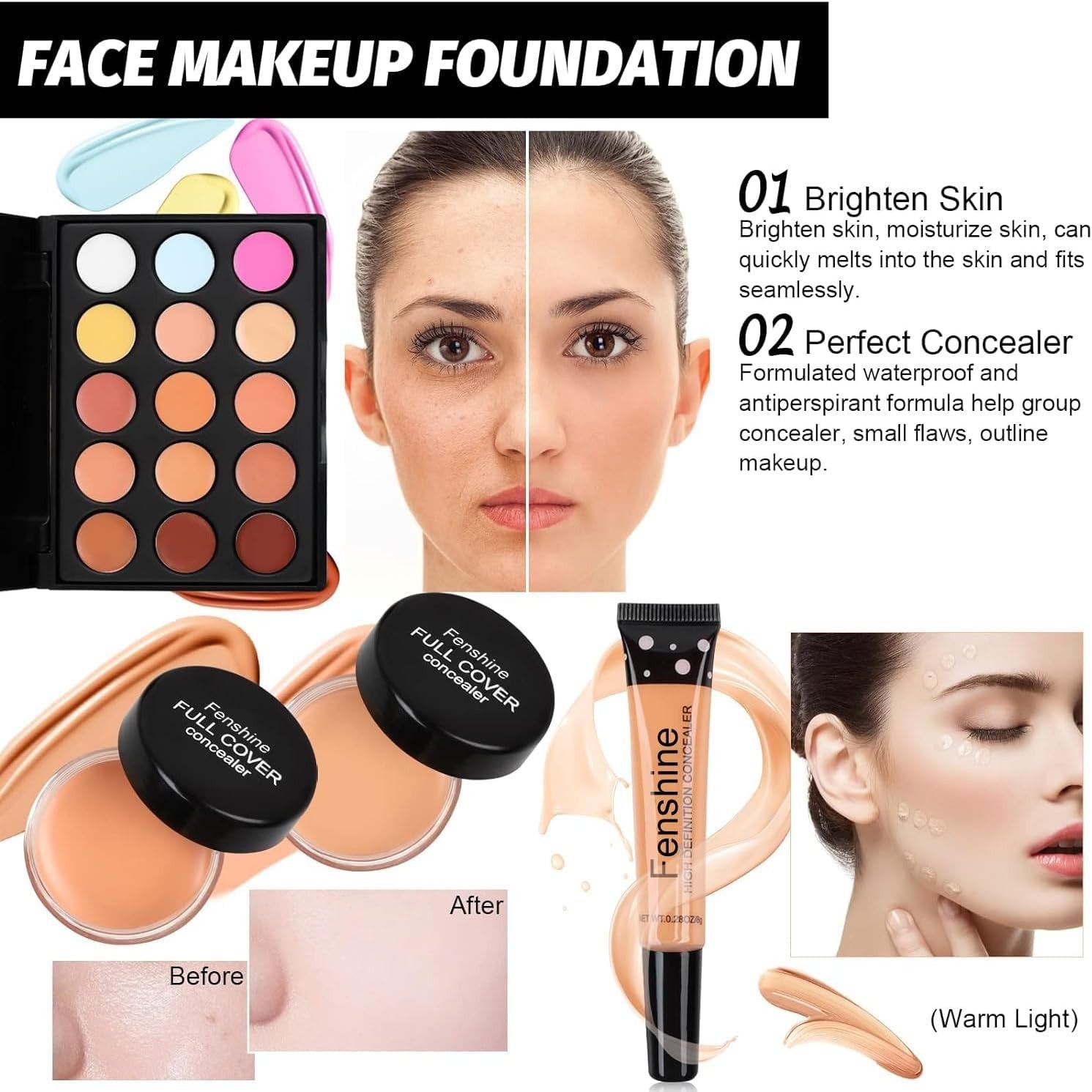 Professional All In One Makeup Kit 30pcs Palette Set with Bag