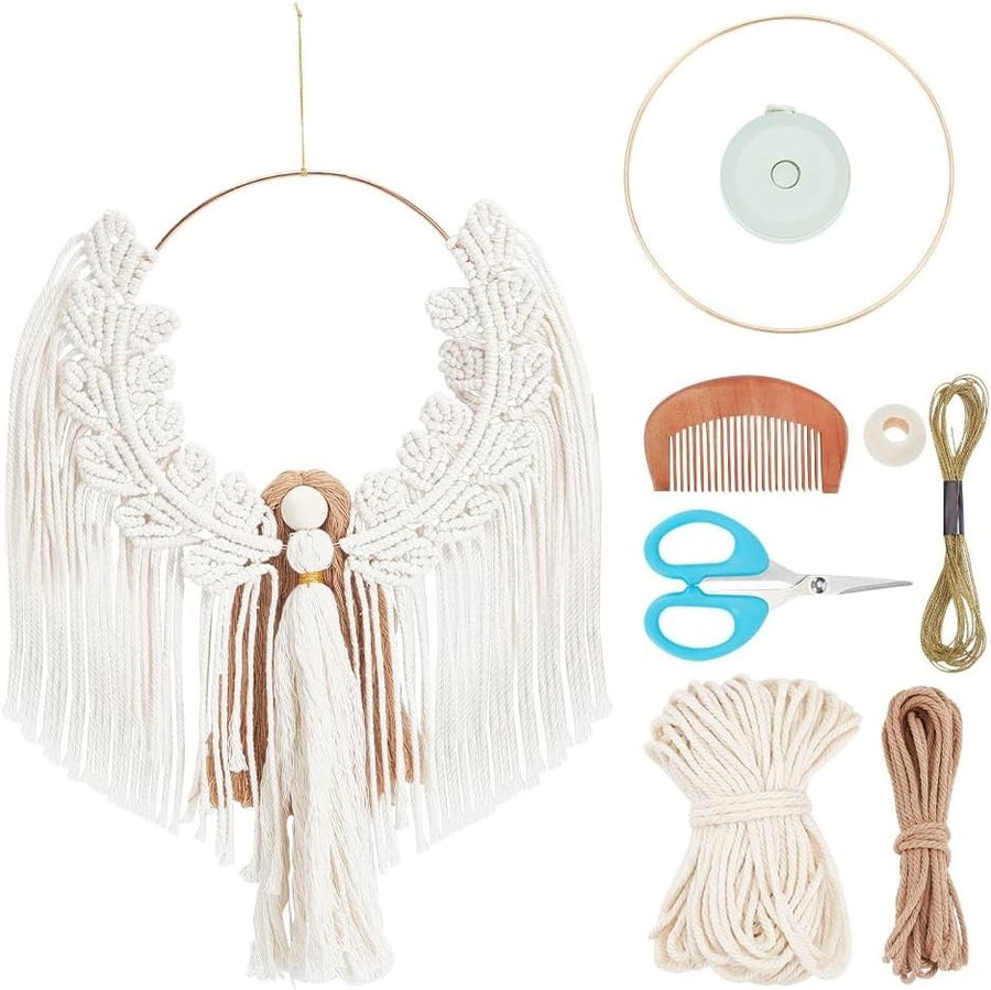 DIY Angel Macrame Kit Boho Wall Hanging Ornament for Beginners