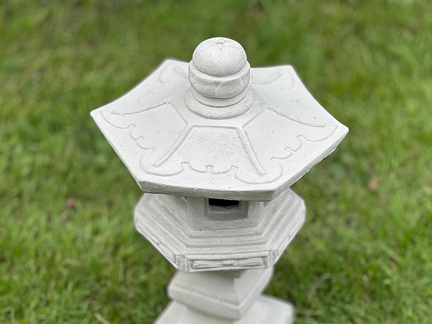 Handmade Japanese Lantern Pagoda Concrete Zen Garden Ornament Outdoor Stone