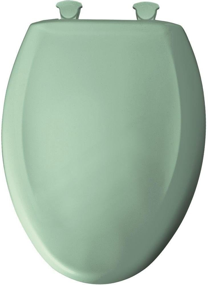 Sea Green Elongated Toilet Seat Soft Close Easy Clean Durable Plastic