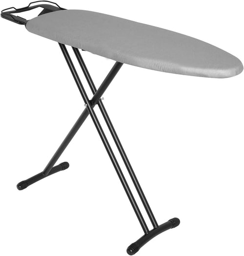 Classic Folding Ironing Board Light Grey Adjustable Height with Iron Rest