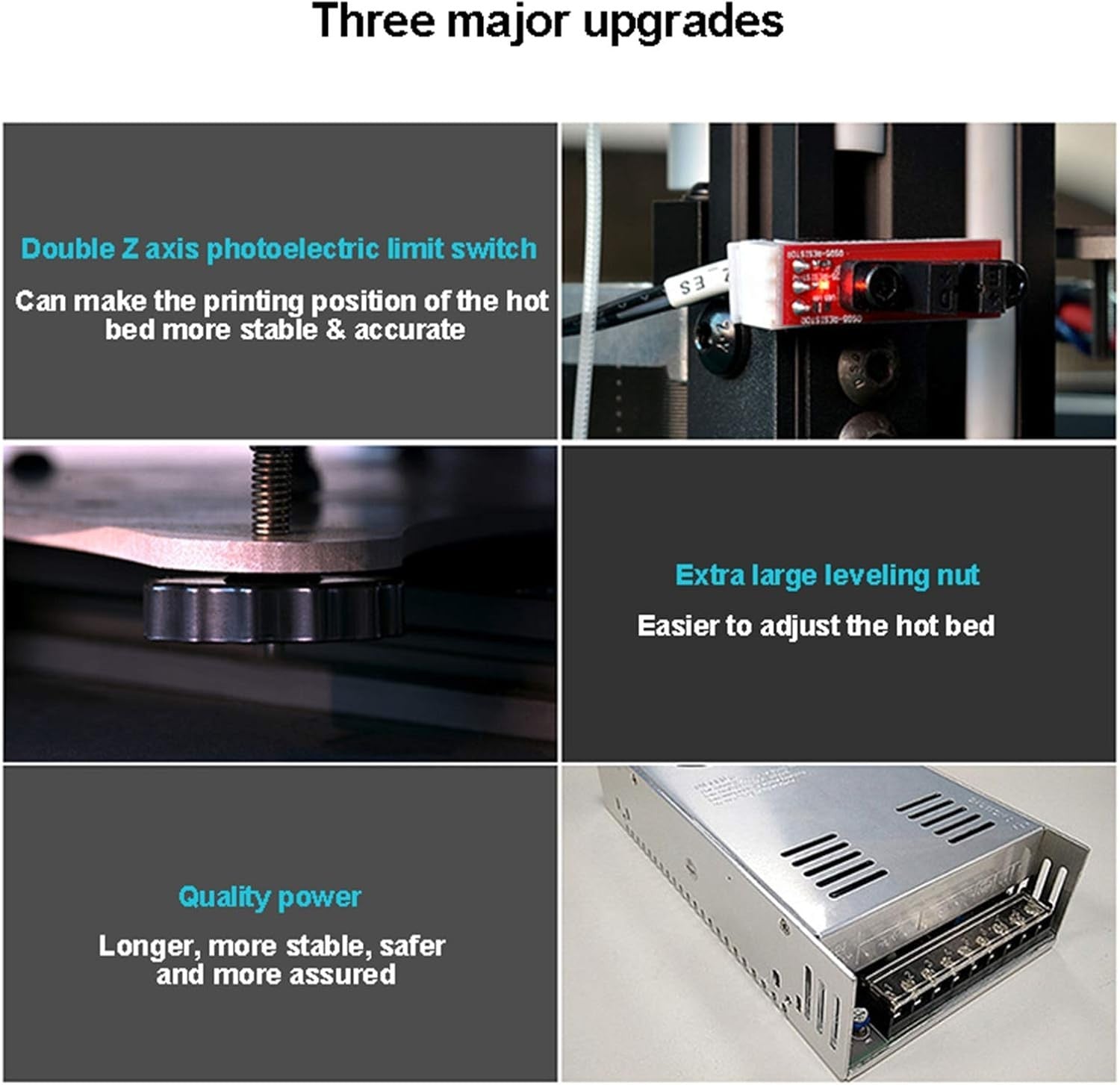 Large Metal 3D Printer 320x320x420mm Auto Level Resume Touch Screen