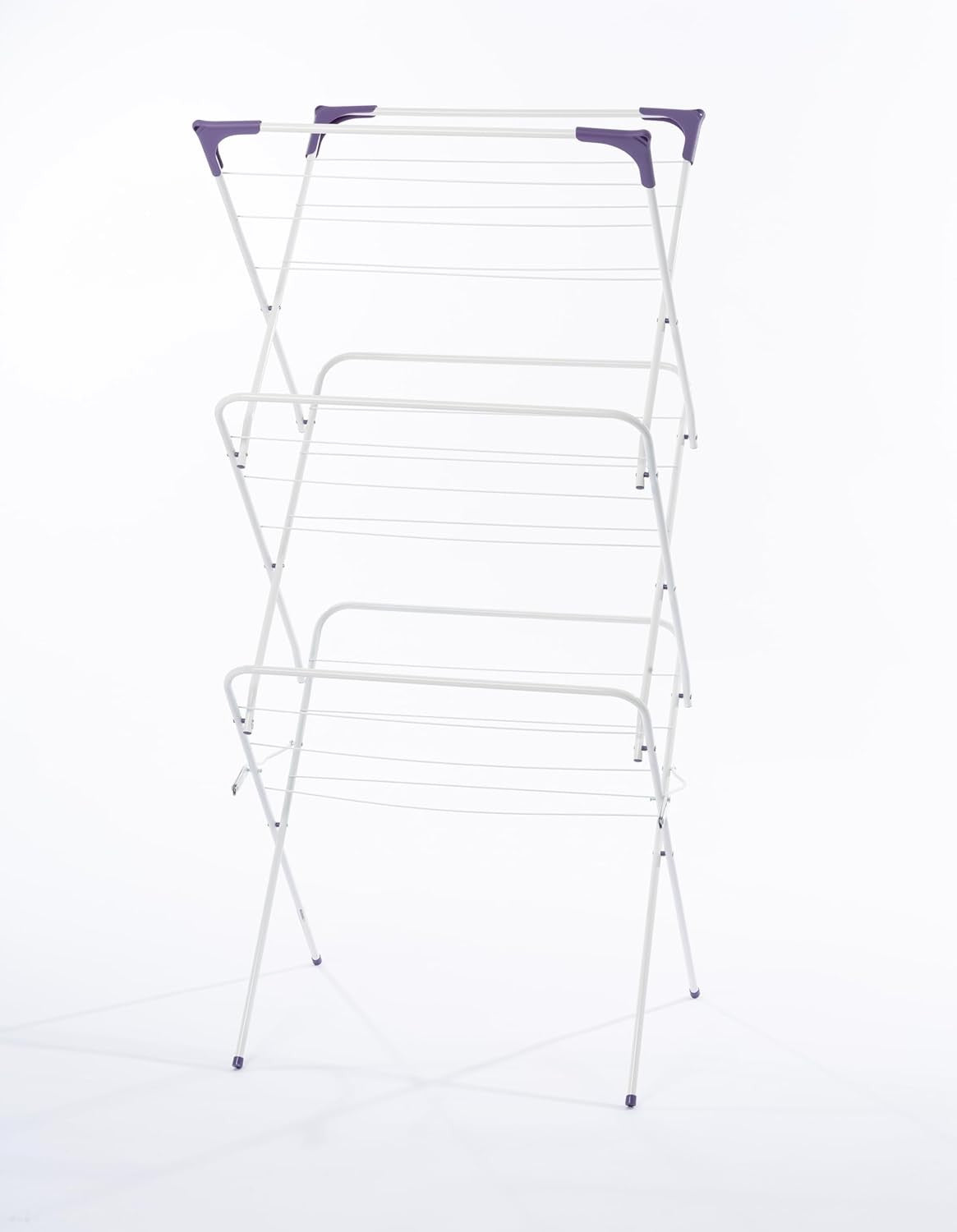 3 Tier Clothes Airer Folding Drying Rack Indoor Outdoor Slip Space Saving
