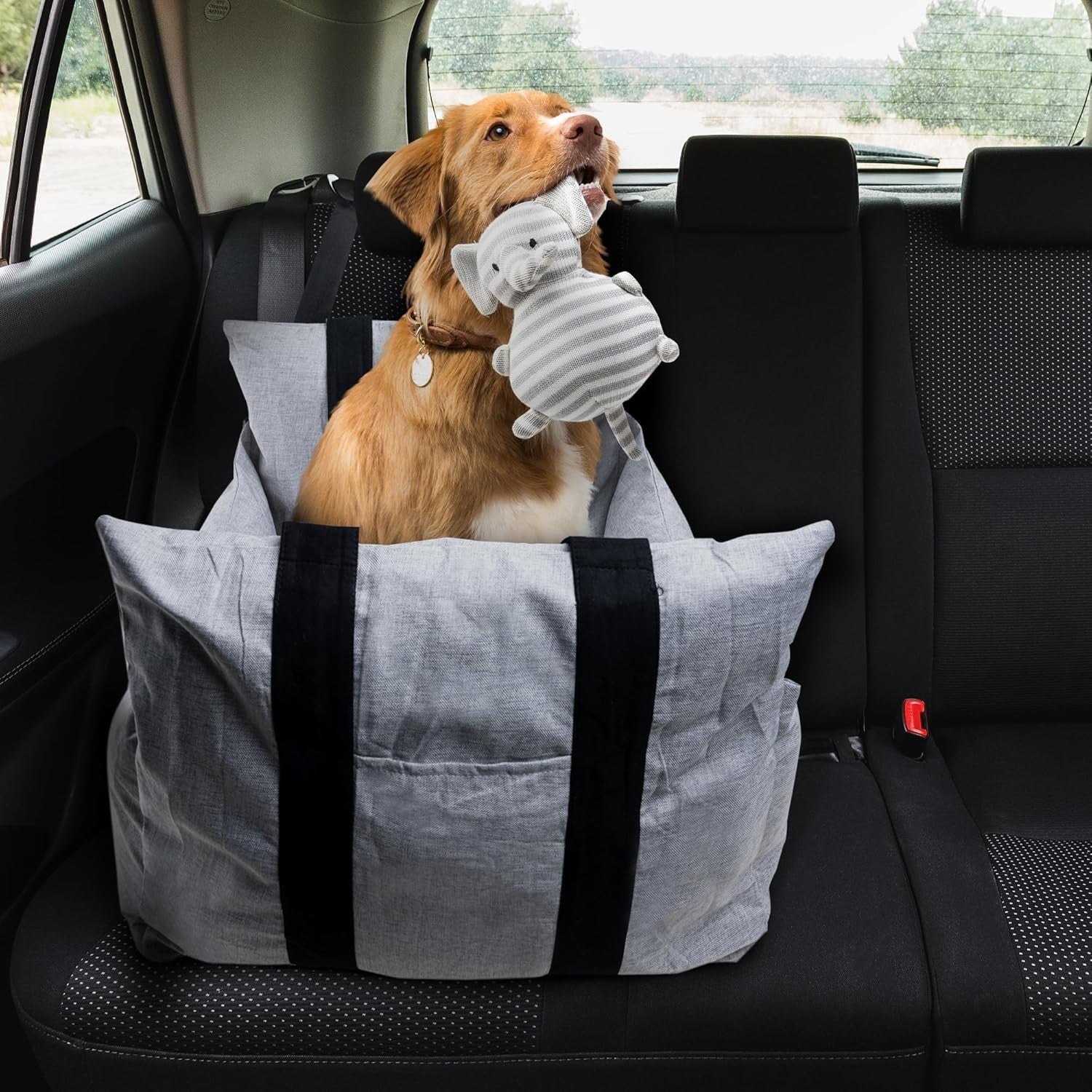 Pet Travel Bed Dog Car Seat Booster Carrier Safety Leash Waterproof