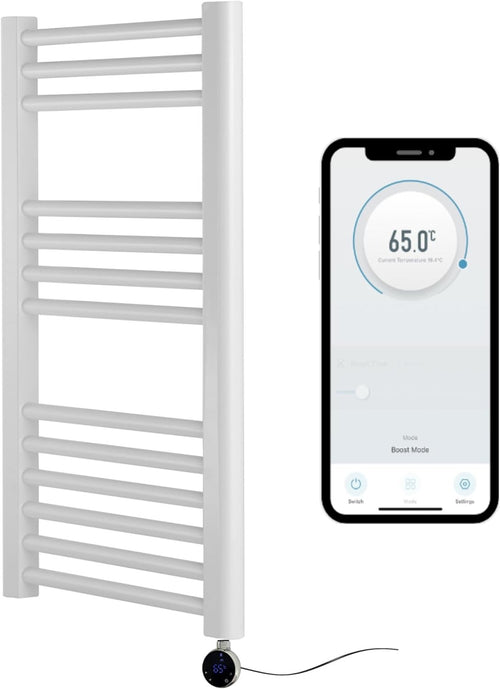 Smart WiFi Heated Towel Rail Electric Bathroom Dryer Timer App