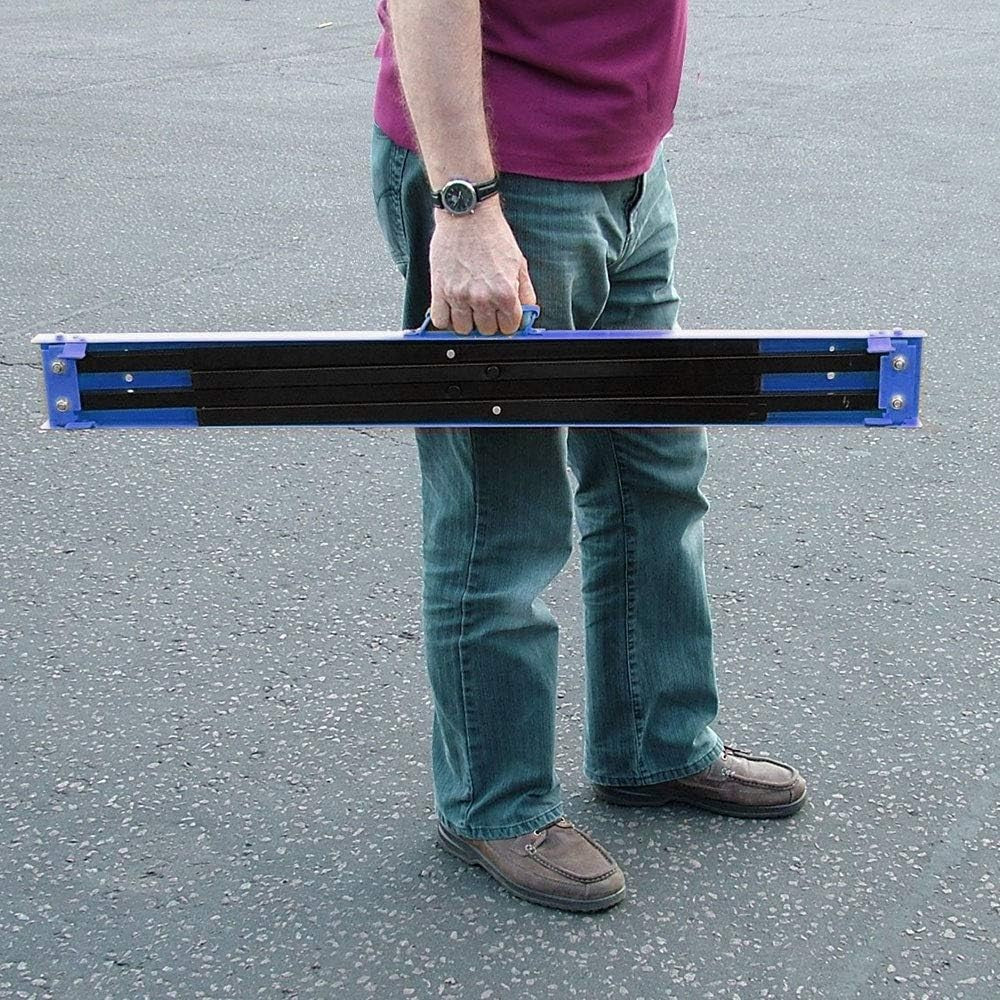 Folding Steel Trestles Pair 400kg Capacity Saw Horse Slip Resistant Portable
