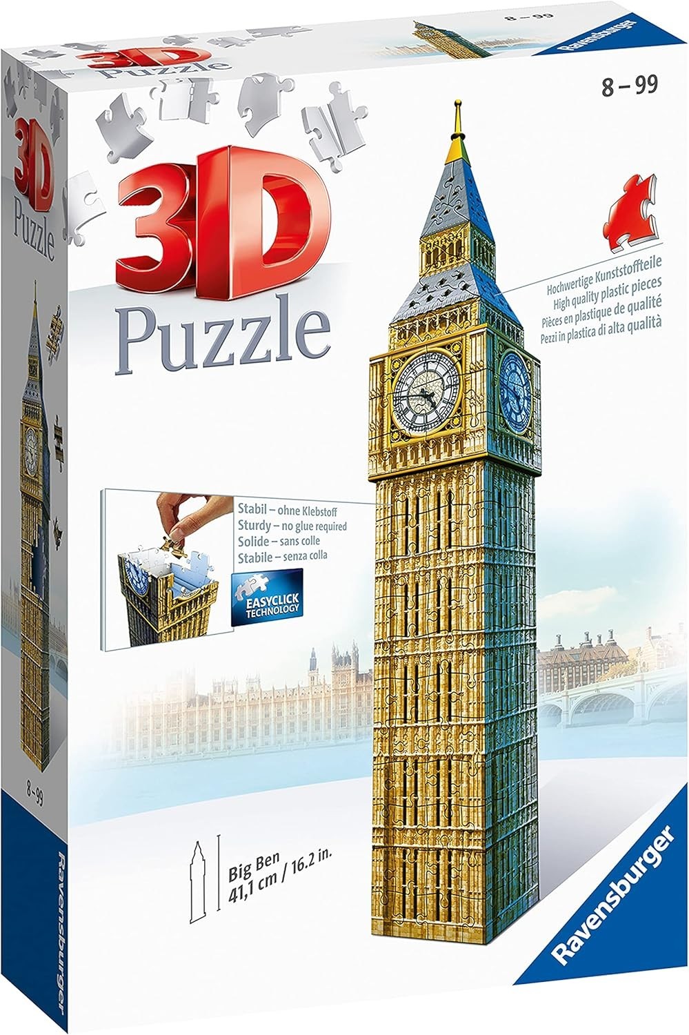 Big Ben 3D Puzzle 216 Piece London Landmark Model Kids Adults Gift
