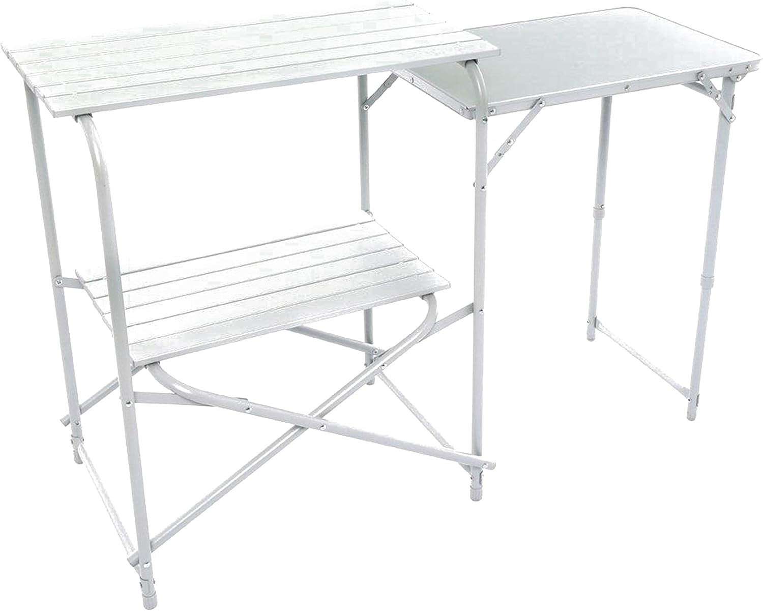 Portable Folding Camping Kitchen Table with Storage Shelf – Lightweight, Sturdy
