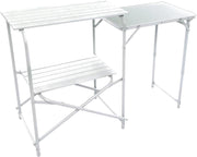Portable Folding Camping Kitchen Table with Storage Shelf – Lightweight, Sturdy
