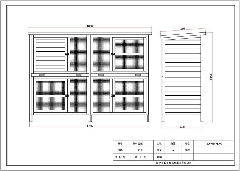 XXL 2 Tier Rabbit Hutch Large Wooden Outdoor Predator Resistant Cage
